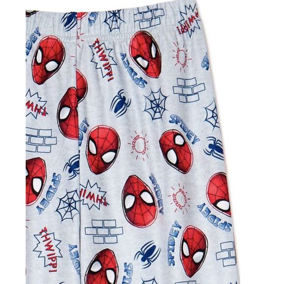Spiderman Boys Pajama Set 2-Piece Coat Style Sleepwear  Size 5 7 8 12 NWT - Picture 2 of 12